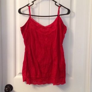 Maurices Tops - Red Crinkle Cami Maurices Tops - Red Crinkle Cami